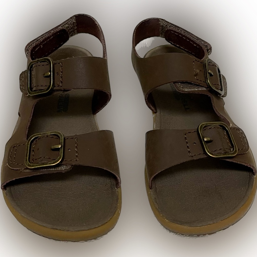 Merrell M-bar steps toddler sandal (brown)